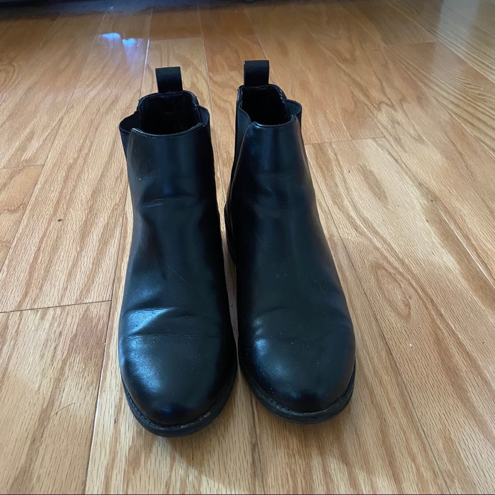 Bershka black booties size 37